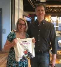 Tricia London and Jeff Kinney